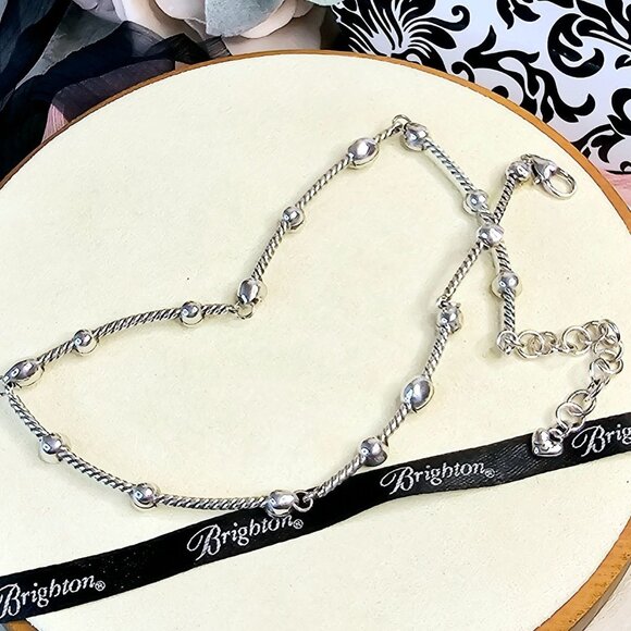 Brighton Monte Carlo Collar Necklace With Gold Pearls And Swarovski AB Crystal D - Picture 10 of 11